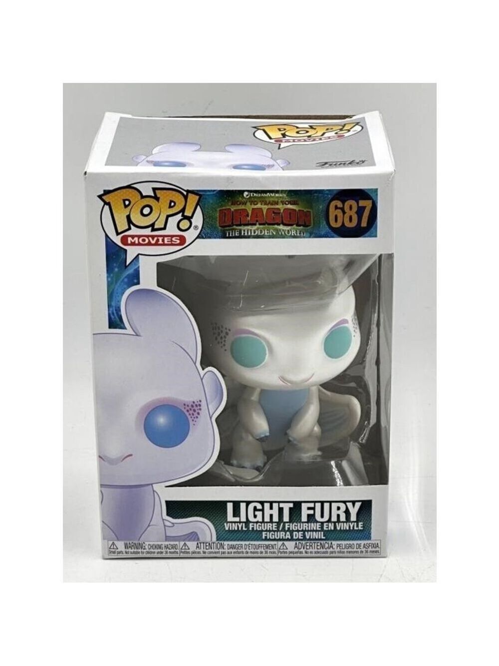 Funko Light Fury White Blue Action Figure One Size